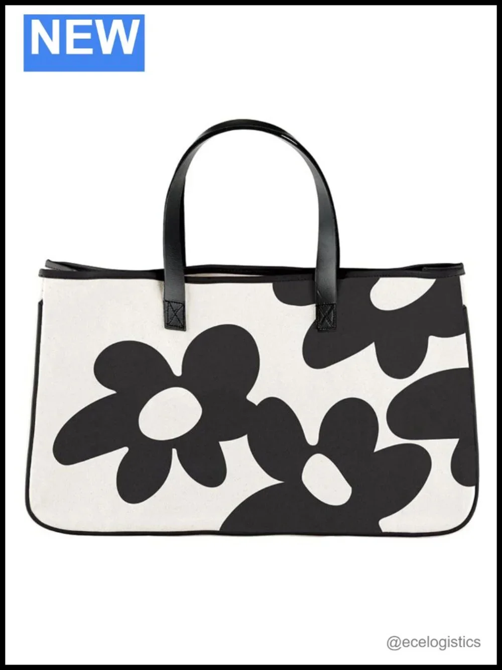 Canvas Tote Bag with Waterproof Lining, Shoulder Bag, Heavy-Duty, Open Top,